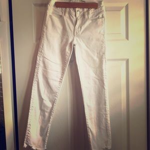 American Eagle, white cropped jeggings